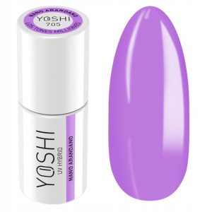 Yoshi lakier hybrydowy 705 Ametystowy 6ml o