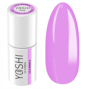 Yoshi Pro lakier hybrydowy 706 Rożowy Fiołek 6ml