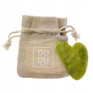 Dudu Body Kamień Gua Sha do masażu Jadeit Woreczek