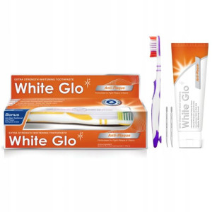 White Glo Anti-plaque Wybielająca Pasta Kamień