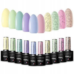 Claresa Kolekcja lakiery hybryd Marshmallow 10 szt