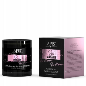 APIS Rose Madame Naturalna świeca sojowa róża 220g