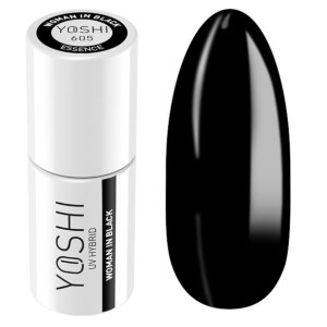 Yoshi Pro lakier hybryd 605 Czarna ciemność 6ml