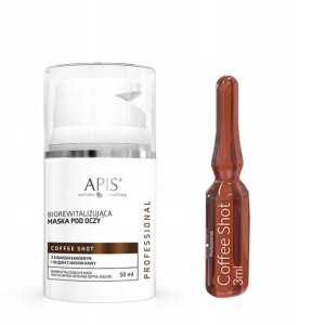 Apis Coffee zestaw pod oczy ampułka maska cienie