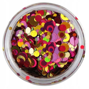 Claresa Confetti 4 Czerwone elementy do zdobień