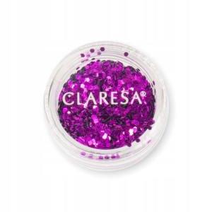 Claresa Disco Fioletowy pyłek do zdobień paznokci