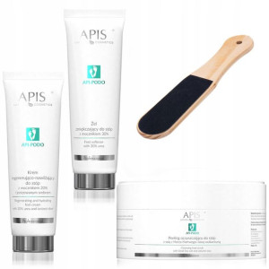 Apis Api-Podo Zestaw stóp Krem Żel peeling tarka