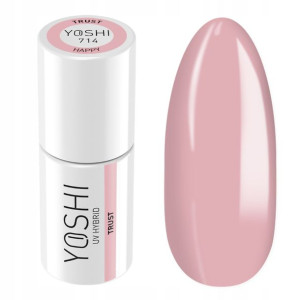 Yoshi lakier Hybryda UV Happy 714 Różowy Trust 6ml