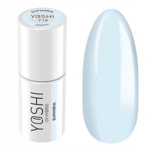 Yoshi lakier Hybryda UV Happy 718 Niebieski 6ml