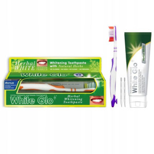 White Glo Herbal Wybielająca Pasta bez Fluoru 150g