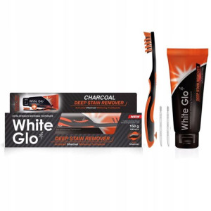 White Glo Czarna Wybielająca Pasta z Węglem 100ml