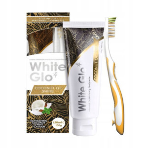 White Glo Coconut pasta wybielająca olej kokosowy