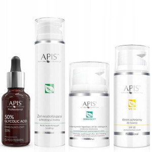 APIS KWAS GLIKOLOWY 50% neutralizator maska SPF