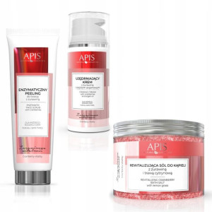 APIS Żurawinowy ujędrniający zest krem peeling sól