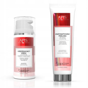 APIS Żurawinowy Ujędrniający krem peeling twarzy