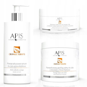 APIS Orange zabieg antycellulit peeling serum masł