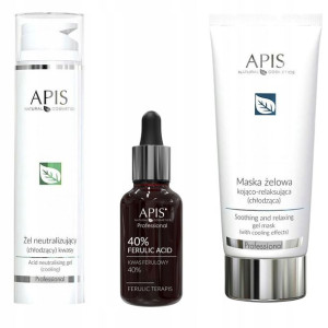 APIS KWAS Ferulowy 40% Neutralizator Maska ZESTAW