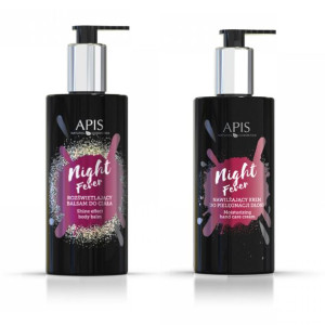 APIS Night Fever Zestaw Krem Balsam drobinki złota