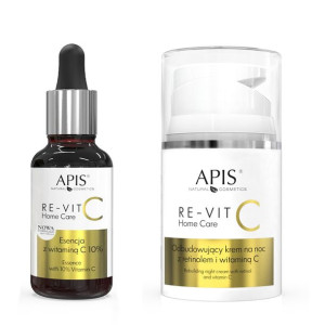 APIS RE-VIT C Zestaw Home Esencja krem witamina C