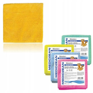 MEDICLEAN Ściereczki MIKROFIBRA 30x30cm 5szt żółta