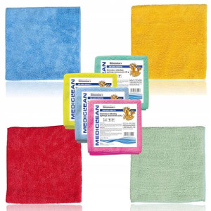 MEDICLEAN Ściereczki MIKROFIBRA 30x30cm 4szt mix
