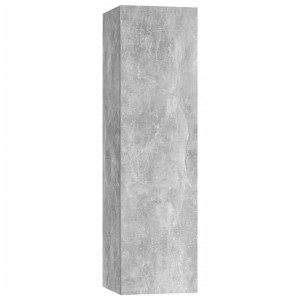 Szafka telewizyjna, szarość betonu, 30,5x30x110 cm, płyta