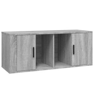 Szafka pod telewizor, szary dąb sonoma, 100x35x40 cm