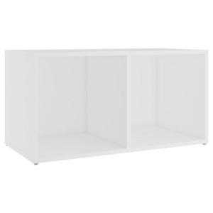 Szafka pod TV, biała, 72x35x36,5 cm, materiał drewnopochodny