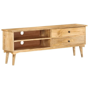 Szafka pod telewizor, 140x30x50 cm, lite drewno mango