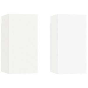 Szafki pod TV, 2 szt., białe, 30,5x30x60 cm
