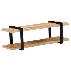 Szafka pod TV, 130x40x40 cm, lite drewno mango