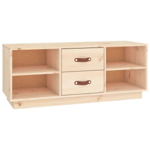 Szafka pod telewizor, 100x34x40 cm, lite drewno sosnowe