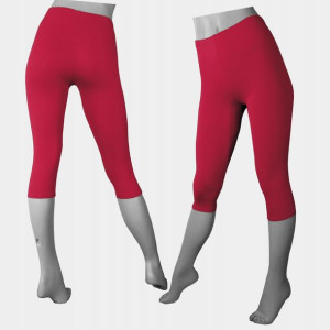 Legginsy getry bawełniane 3/4 rybaczki XXL c. róż
