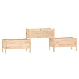 Donica, 245,5x44x75 cm, lite drewno sosnowe