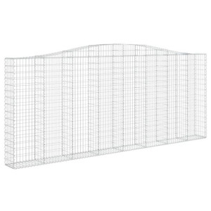 Łukowaty kosz gabionowy 400x30x160/180 cm, galwanizowane żelazo