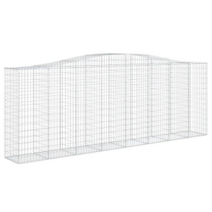 Łukowaty kosz gabionowy 400x50x140/160 cm, galwanizowane żelazo