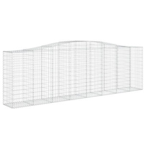 Łukowaty kosz gabionowy 400x50x120/140 cm, galwanizowane żelazo