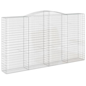 Łukowaty kosz gabionowy 400x50x220/240 cm, galwanizowane żelazo
