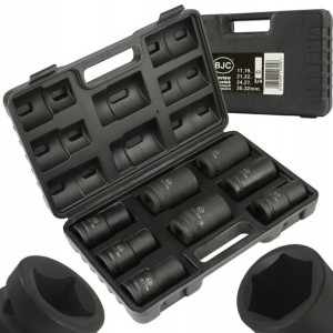 Zestaw 8 Nasadek Udarowych 3/4'' 17-32mm + Walizka