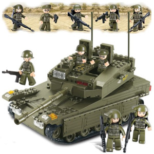 Klocki Wojsko Czołg Izraelski MERKAVA 344el.
