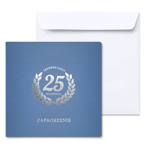 Zaproszenia na 25 lecie ślubu zaproszenie rocznica