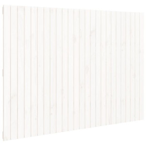 Wezgłowie łóżka, białe, 159,5x3x110 cm, lite drewno sosnowe