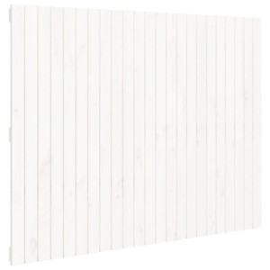 Wezgłowie łóżka, białe, 146,5x3x110 cm, lite drewno sosnowe