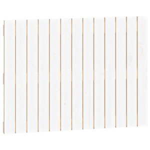 Wezgłowie łóżka, białe, 82,5x3x60 cm, lite drewno sosnowe