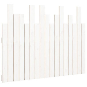 Wezgłowie łóżka, białe, 108x3x80 cm, lite drewno sosnowe