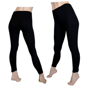 Legginsy getry leginsy czarne długie bawełna XXXL