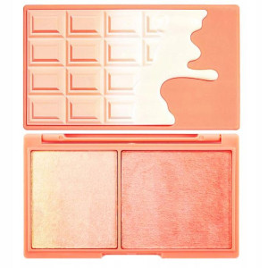 Makeup Revlution paletka Peach and Glow rozświetla