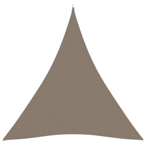 Trójkątny żagiel ogrodowy, tkanina Oxford, 3x3x3 m, taupe
