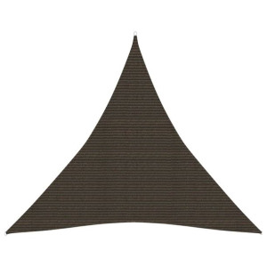Żagiel przeciwsłoneczny, 160 g/m², brązowy, 3x3x3 m, HDPE