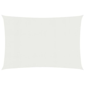 Żagiel przeciwsłoneczny, 160 g/m², biały, 6x8 m, HDPE